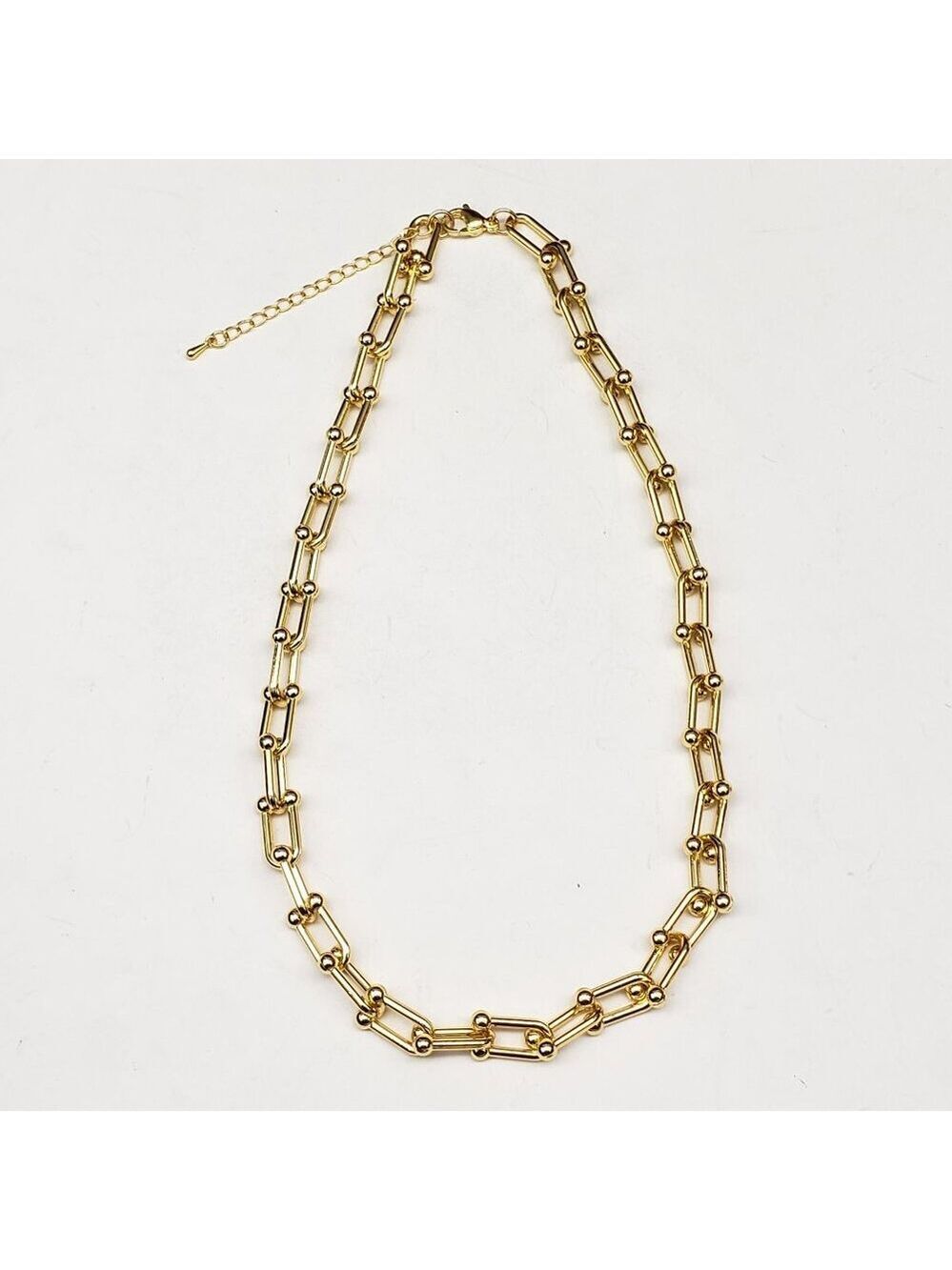 Gold Plated Horse Shoe Necklace Chain